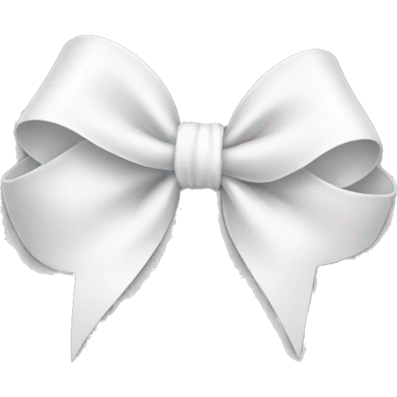 white bow emoji