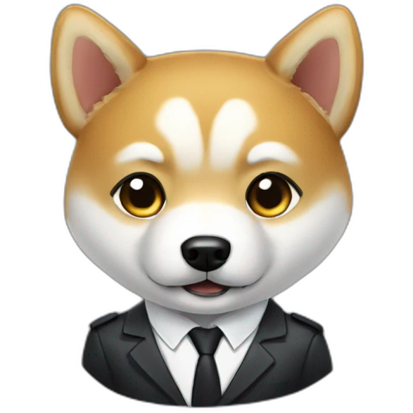 shiba iny agent 007 emoji