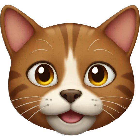 Brown cat emoji