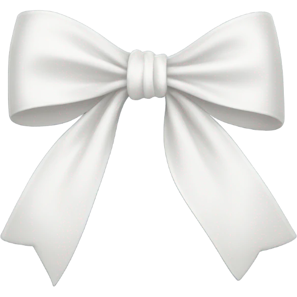 White bow emoji