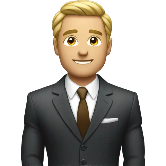 muscled rich man in a suit emoji