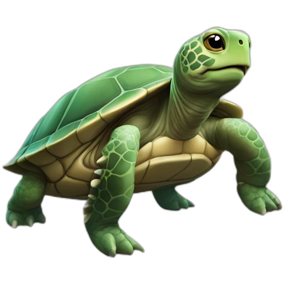 Tortue sur chat emoji