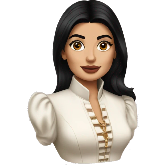 Kylie Jenner as an aristocrate emoji
