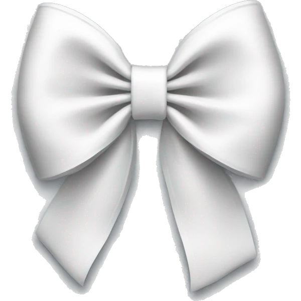 White bow emoji