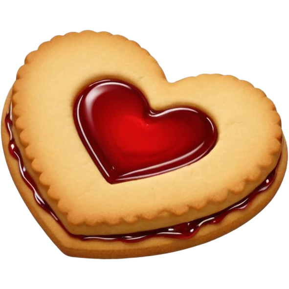 heart jam cookie emoji