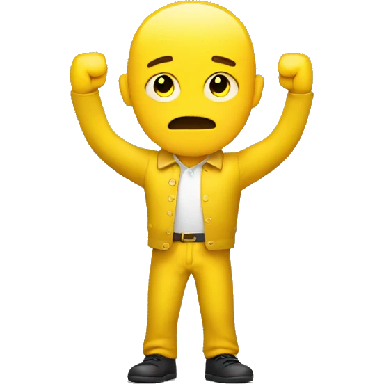 yellow man doing a shoulder shrug to show that he doesn't know something emoji