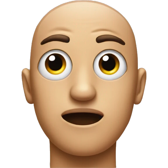 Emoji with one eye one and one half way closed emoji