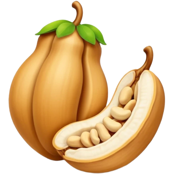 Make single simple Cashew dryfruit without leave  emoji