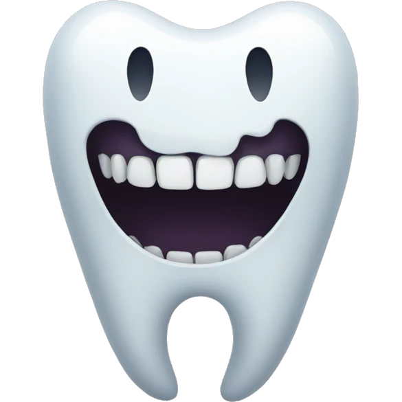 creepy teeth smiling emoji