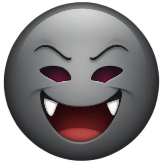 Evil smile emoji