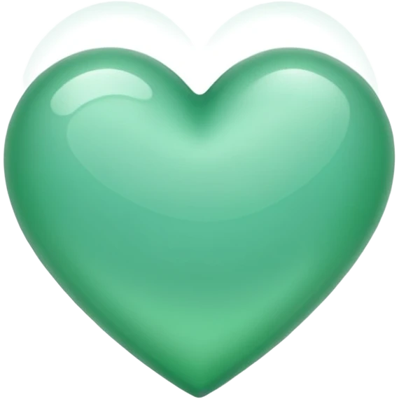 green heart looking ios but the color is more like seaform emoji