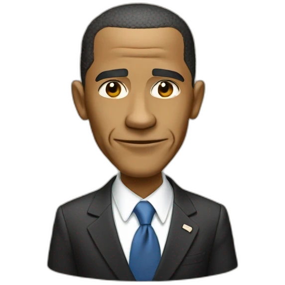 Obama qui rigole emoji