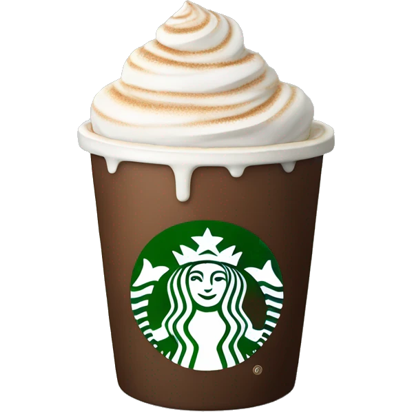 starbucks hot chocolate emoji