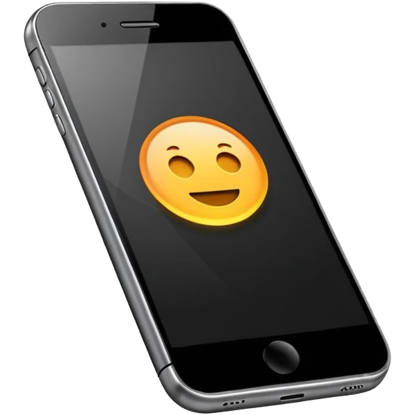 smartphone en estilo minimalista emoji