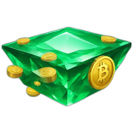 bitcoin emerald emoji