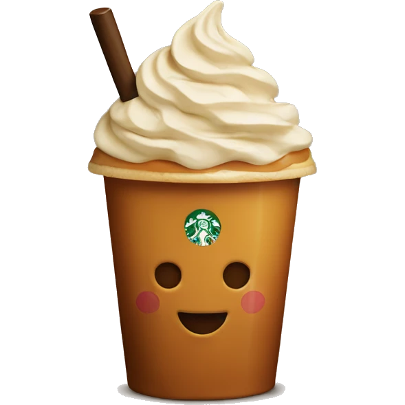 Starbucks caramel  emoji