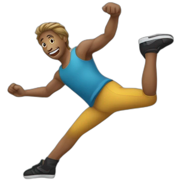 Mykey qui fait du trempoline emoji