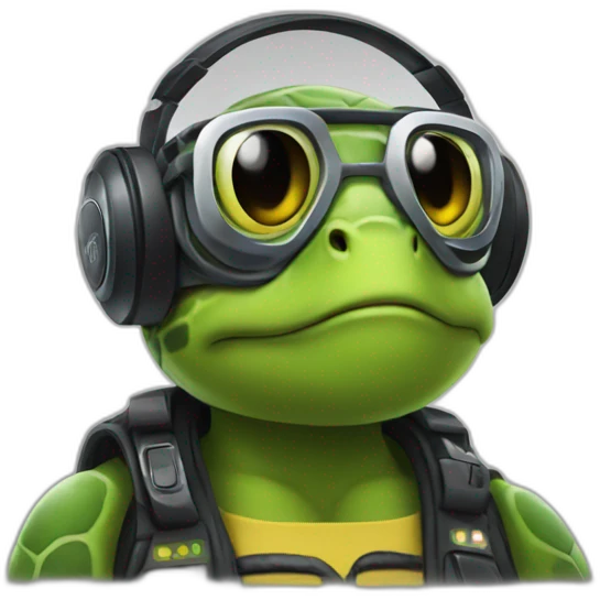 dj turtle emoji