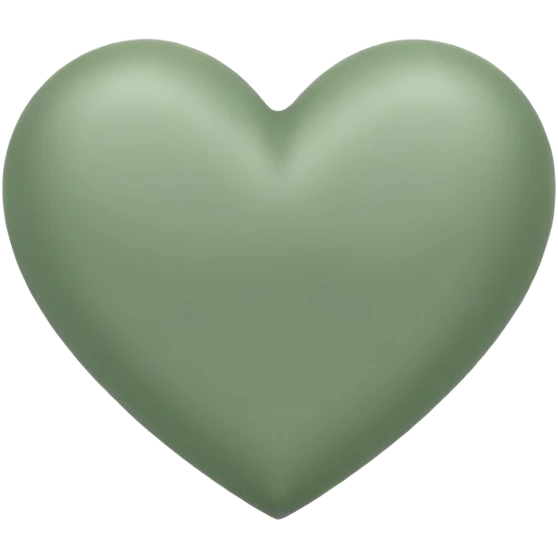 sage green heart emoji