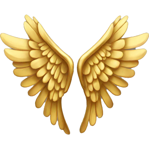 gold wings emoji
