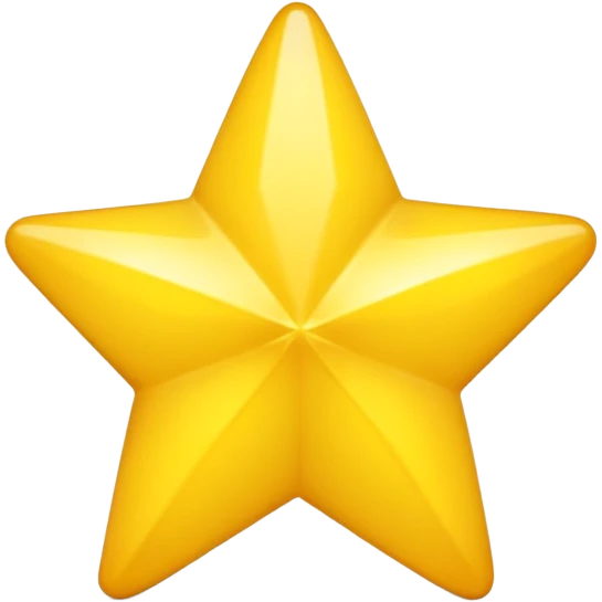 Yellow star 3d emoji