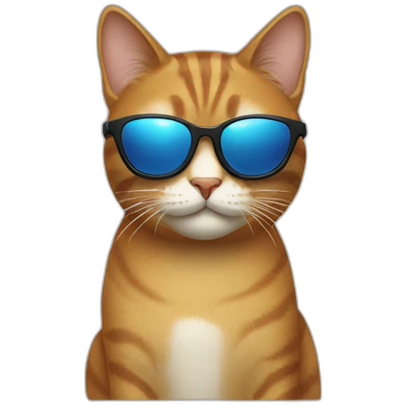 Cat with sunglasses emoji
