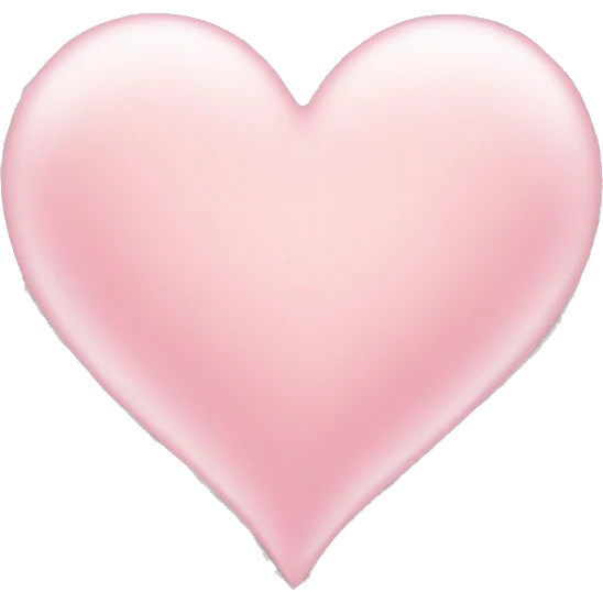 Light pink heart emoji