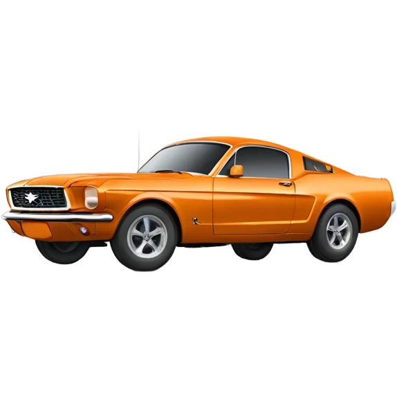 Ford-Mustang-mache-Orange new emoji