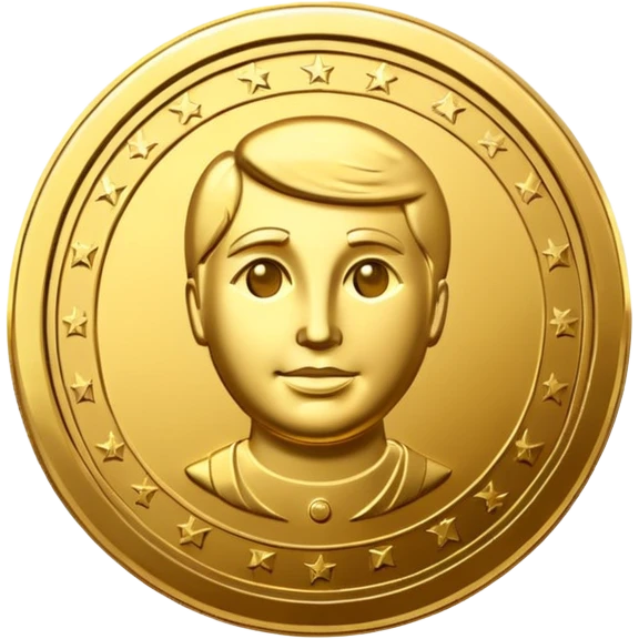 golden coin dollar emoji