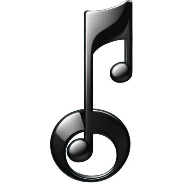 Animated music note bobbing up and down emoji