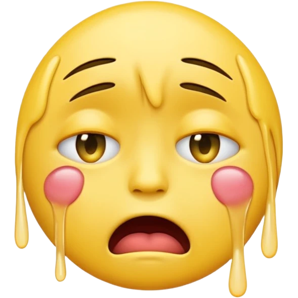 make me an emoji of an emoji crying with its mouth opened \ emoji