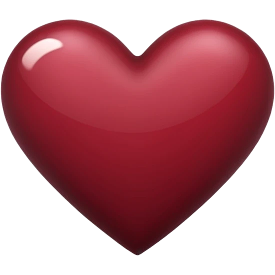 Maroon heart emoji
