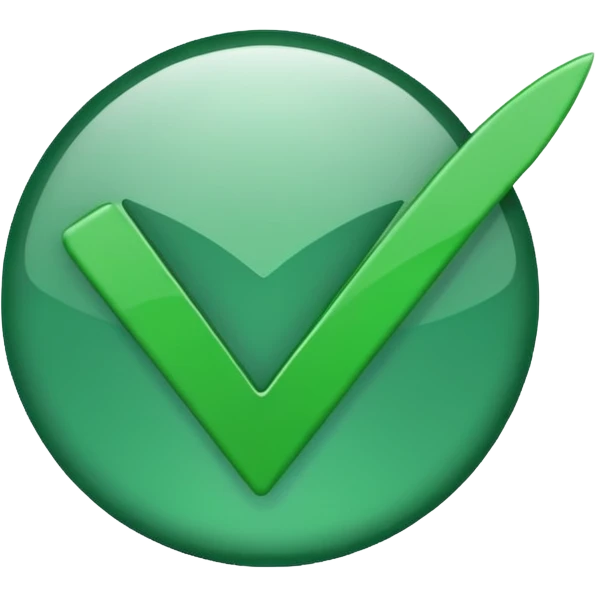 Emoji de V de verificado emoji