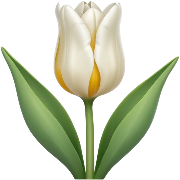 white tulipe emoji