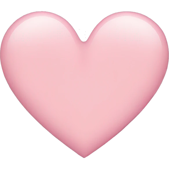 light pink heart emoji