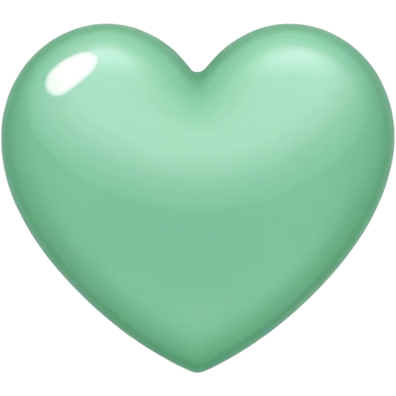 mint heart emoji emoji