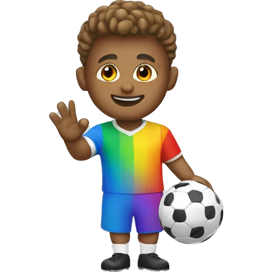 rainbow Fußballtrick emoji