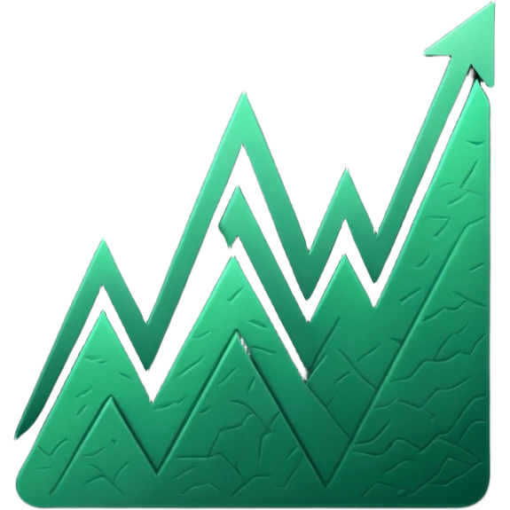 dark green growth graph emoji