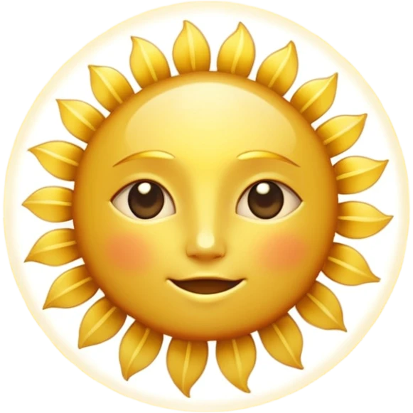 Aesthetic sun rays  emoji