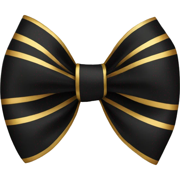 black and gold bow  emoji