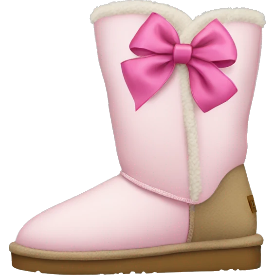 uggs with pink bows emoji
