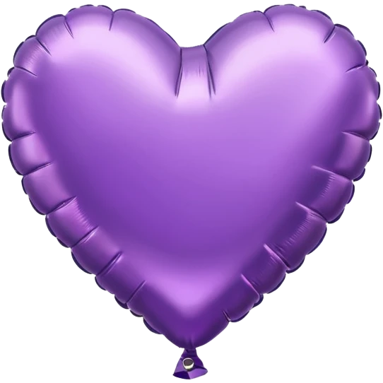 purple Foil balloon heart, remove background emoji