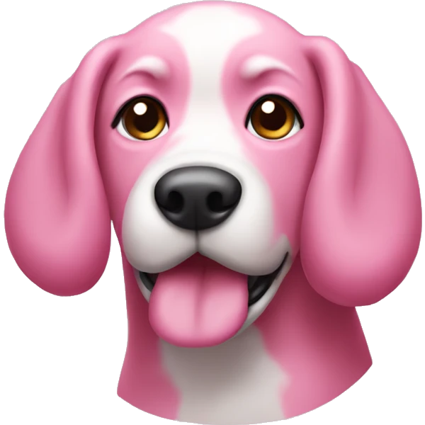 pink dog  emoji