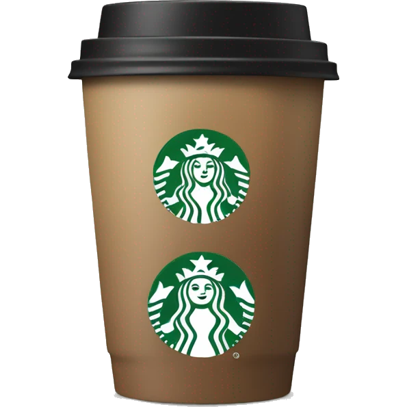 Starbucks regular short coffee emoji