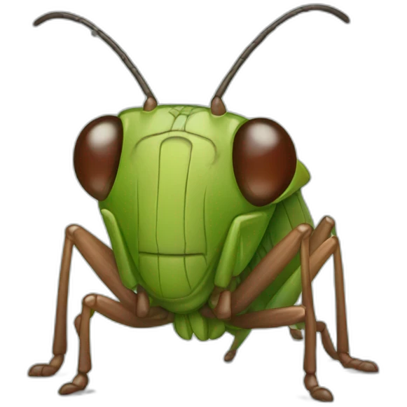 crying cricket bug emoji