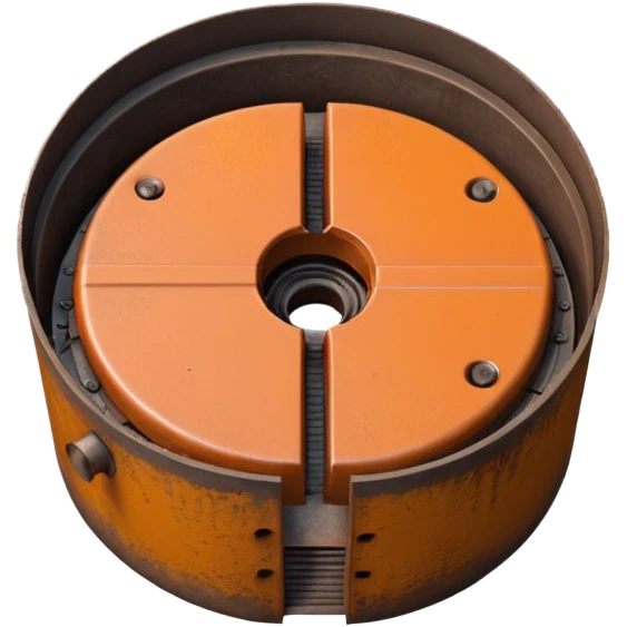 3D illustration of a manhole cover half-open with pipe access visible below, clean Pixar-like rendering, subtle shadows, slightly industrial look, not scary emoji