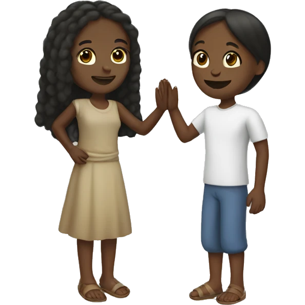 jesus high five black girl emoji