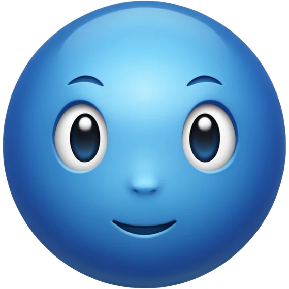 The blue ball emoji