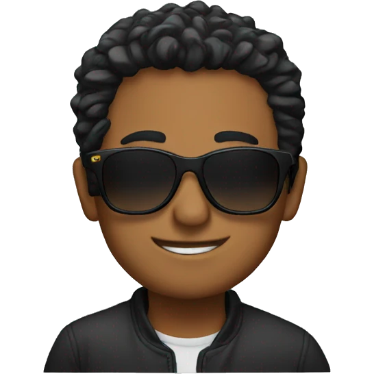 Omar with sunglasses emoji