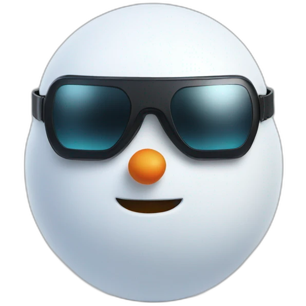 snowman in vr glasses emoji